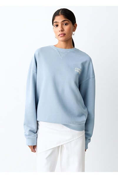 Mango Teen Desenli pamuklu sweatshirt