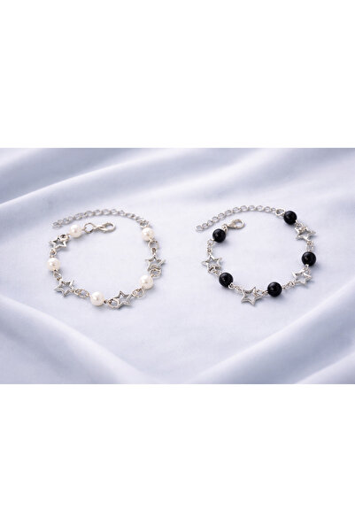 sleyshop Star Pearl Bead Couple Friendship Bracelet