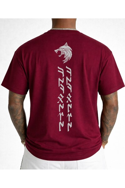 Uniquetex VEK KÖKBÖRÜ(BOZKURT) Μπλουζάκι με γράμματα Gokturk ειδικής σχεδίαση...