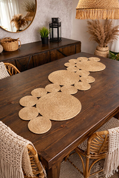 Naspar غطاء زخرفي أمريكي للطاولة والطاولة الصغيرة والكونسول بتصميم خياطة من ا...