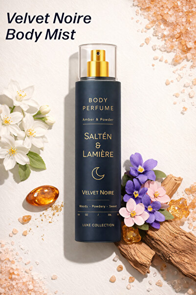 Salten Lamıere Kadın Body Mist 200 ml Kalıcı Vücut Spreyi Amber Pudramsı Parfüm