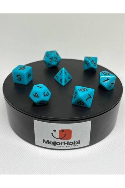 Le Majeur DND FRP 7’li Zar Seti – Petrol Yeşili Dungeons & Dragons Masaüstü R...