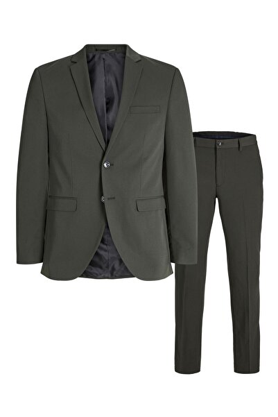 Jack & Jones Plus Costum cu sacou la un rând de nasturi și pantaloni, mărimi ...