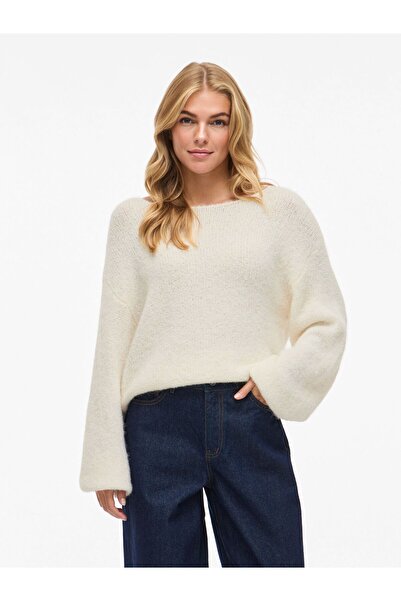 VILA Strickpullover VIMARLEY U-Boot-Ausschnitt