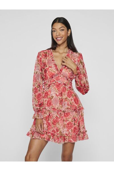 VILA Minikleid Langarm