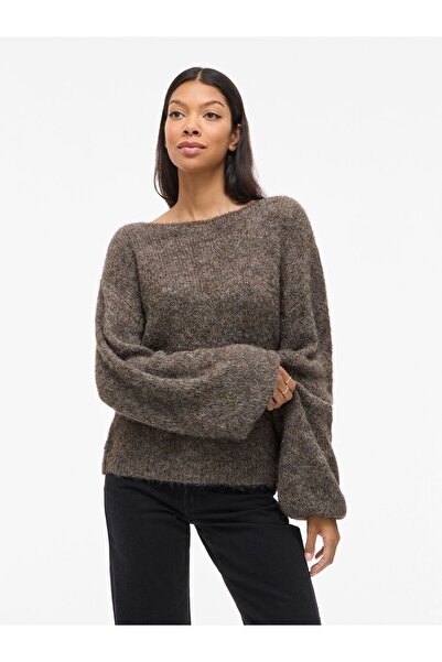 VILA Strickpullover VIMARLEY U-Boot-Ausschnitt