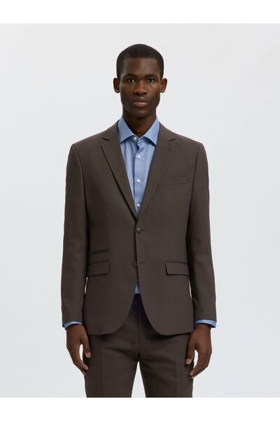 SELECTED Blazer Gewebter Wollgemisch