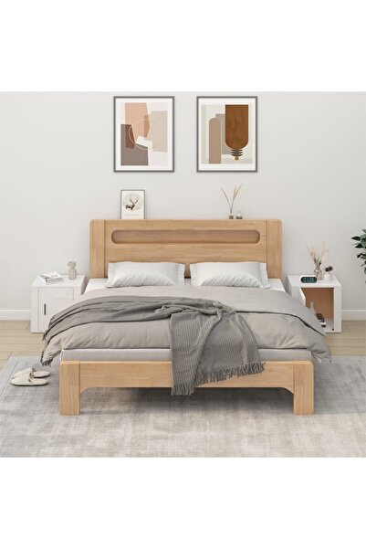 Concept Noptiere, 2 buc., alb extralucios, 50x39x47 cm