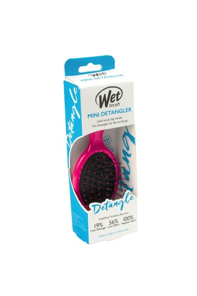 Wet Brush Mini Detangler Dolaşık Açıcı Saç Fırçası Pembe