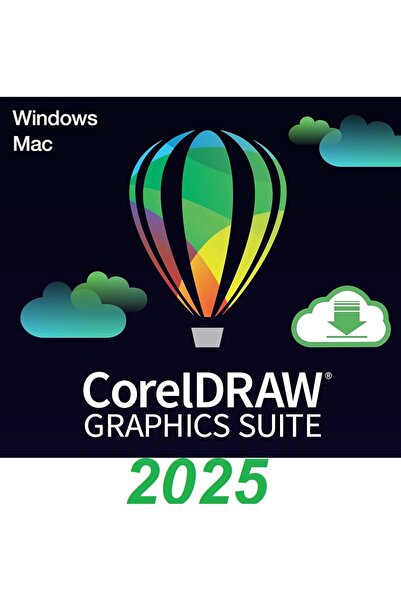 COREL CorelDRAW Graphics Suite / Technical Suite 2025 (Windows) - 3 Cihaz Ömü...