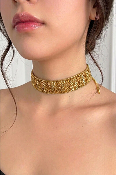 PETEK AKSESUAR كامل حجر الكريستال المطرزة قلادة قلادة