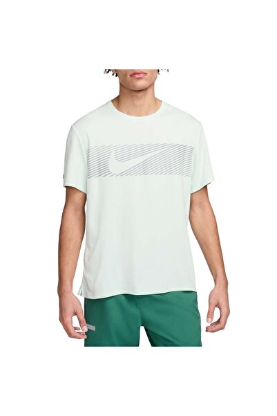 Nike Tricou alergare barbati Flash Miler FW 2024-Verde Deschis-L
