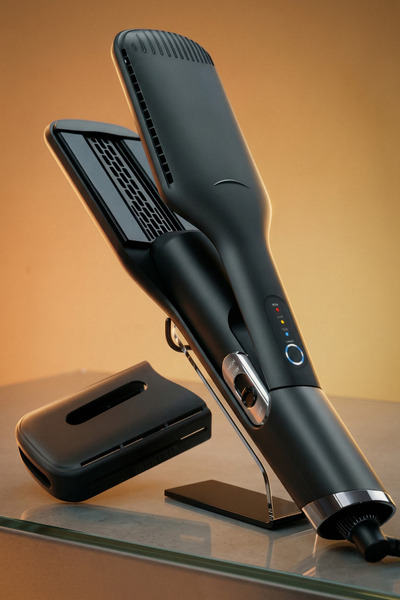 INOMEVIX Placa de indreptat parul 2 in 1 cu aer cald, uscare si indreptare si...