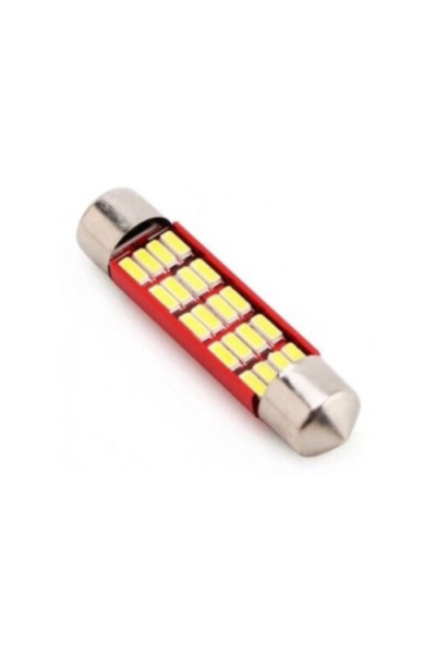 Xenon Bright Bec auto cu LED-uri de 42 mm cu 20 SMD 4014 fără polaritate
