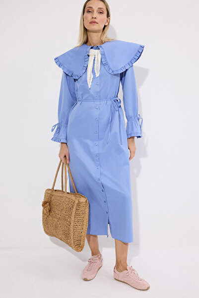 Touché Privé Сорочка з широким коміром та воланами