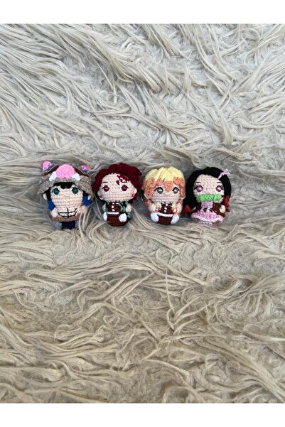 Morey سلسلة مفاتيح محبوكة من أميجورومي - إكسسوار للحقائب وهدية مصنوعة يدويًا ...