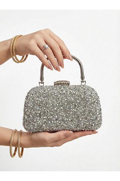 Çanta Trend Geantă de rochie de seară cu piatră mare de cristal pentru femei ...