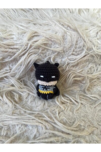 Morey Breloc tricotat Amigurumi – Figurina Batman |   Accesoriu pentru geantă...