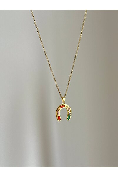 Daynav Çelik Altın At Nalı Kolye