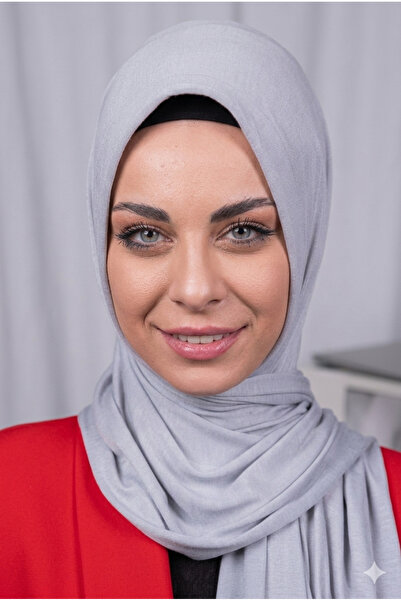 Şalcenneti.com Γυναικείο Hijab Πρακτικό χτενισμένο βαμβακερό σάλι με σφουγγάρ...