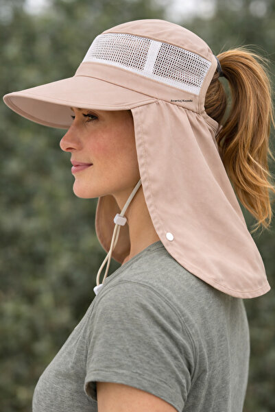 Mustran UV Protective Women's Sun Hat with Wide Brim and Nape Protector, Summ...