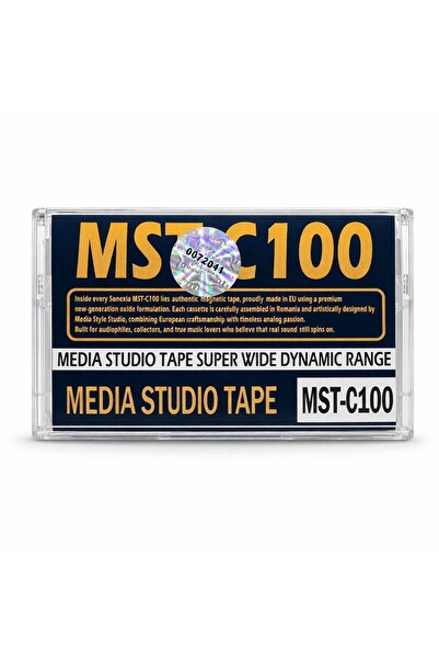 SONEXIA MST-C100 – Casetă audio de 100 de minute pentru colecționari și audio...