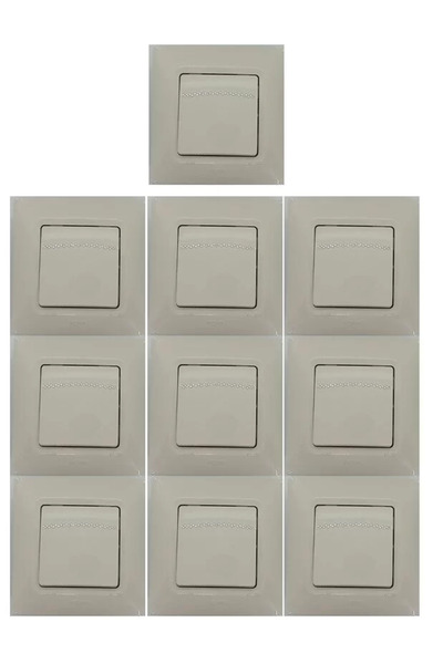 Legrand كريم سالبي كلاي 10 عبوات (مع إطار)