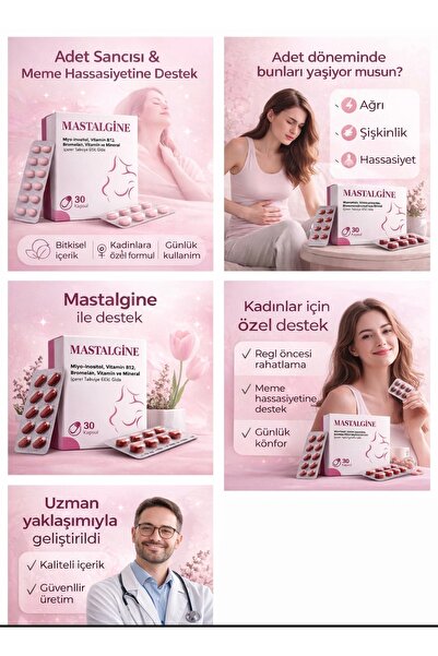 sarus sante Mastalgine Kadın/ Sağlığı Takviyesi 30 Kapsül | Adet Sancısı ve M...