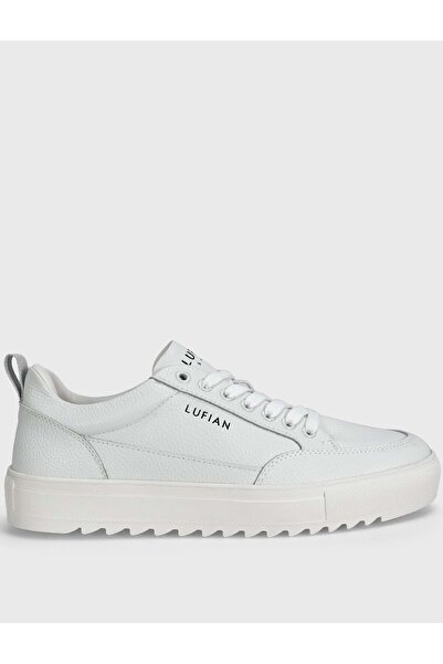 Lufian 112230228 Ανδρικά δερμάτινα παπούτσια Philip Sneaker ΛΕΥΚΟ