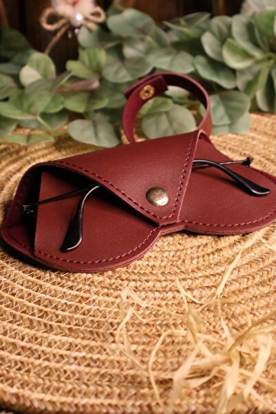 Hanging Glasses Case Heart Model ( Claret Red )