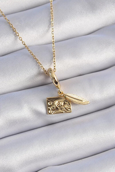 Skygo 316L الصلب الذهب اللون القلب التفاصيل رسالة الشكل سحر نموذج قلادة المرأ...