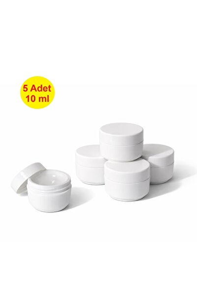demethome 5 Adet 10 Ml (10cc) Mini Boş plastik Pomat-krem-kozmetik-hobi Kutus...
