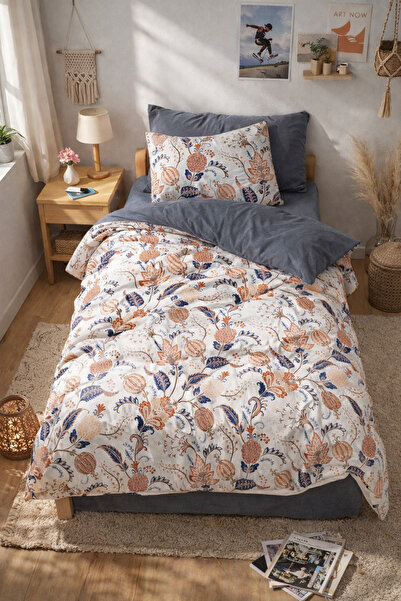 MyStory Home Lastikli Çarşaflı Tek Kişilik Nevresim Takımı ETRO