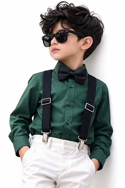 Algitsin O L A Askılı Çocuk Kemer Siyah 1-10yaş