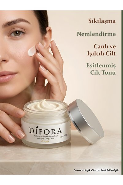 Difora Anti-Aging Brightening & Anti-Wrinkle 50Spf+ Sun Protection Moisturizing Lifting Cream