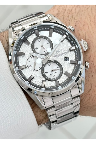 Slazenger Orjinal 2 Yıl Garantili Su Geçirmez Çelik Kordon Çelik Kasa 10 Atm ...