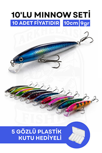 Arkhelais Rapala - Suni Balık Yemi - 10 cm 9 gr - 10'lu Paket - Yapay Balık Y...