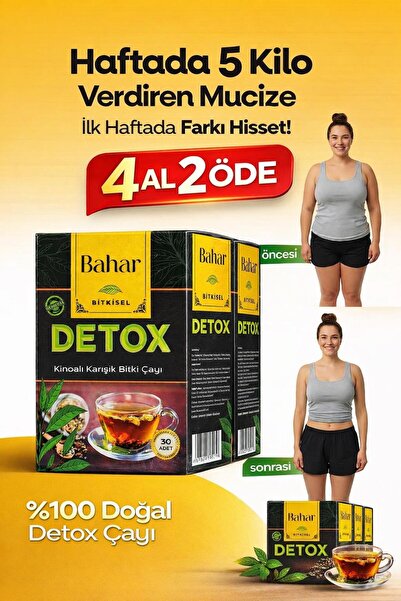 Detoxs Zayıflamak Tok Tutma Hızlı Kilo,verdirici Detox Çayı Form- Diyette Kil...