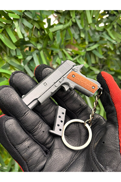 Nivu Boncuklu Oyuncak Tabanca - M1911 Oyuncak Tabanca Anahtarlık