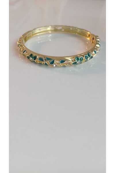 SUGÜLİNSHOP & HANDMADE JEWELRY Paslanmaz Çelik Mineli Kadın Bilezik