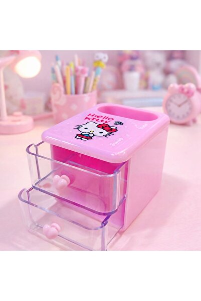 ÖZ KIRTASİYE Yeni Sezon Lisanslı Hello Kitty Masa Kalemliği (hediyeli)