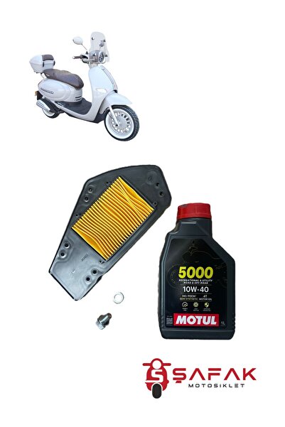 ŞAFAK MOTOSİKLET ARORA CAPPUCİNO 125 HAVA FİLTRESİ MOTUL 5000 BAKIM SETİ