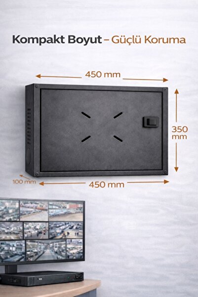 FURY Dvr/Nvr Cctv Rack Kabinet Ve Monitör Koruma Kutusu 1u 19 '' W 45 H 35 D 10