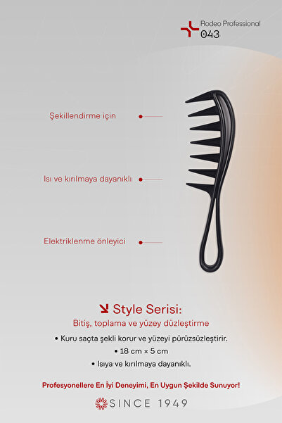 RODEO 043 Μοντέλο Χτένι