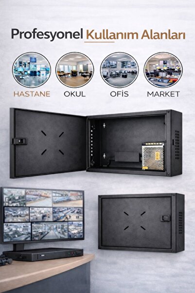FURY Dvr/Nvr Cctv Rack Kabinet Ve Monitör Koruma Kutusu 1u 19 '' W 45 H 35 D 10