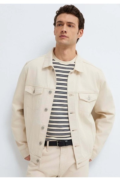 Mavi M0110273 Τζιν Μπουφάν Ανδρικό Μπουφάν ΛΕΥΚΟ