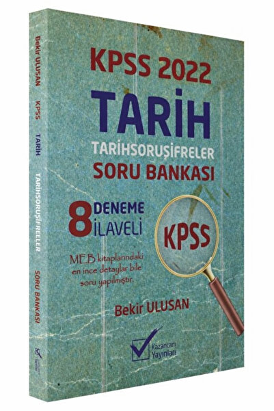 2022 Kazancam Kpss Tarih Soru Şifreler Soru Bankası Çözümlü (8 Deneme Ilaveli) - Bekir Ulusan 2022