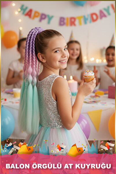 TAM TARZ Coada de cal elastică împletită simplă și simplă - ACM14