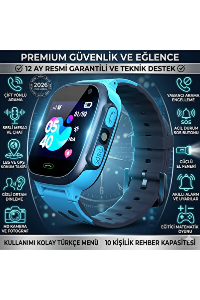 WIKI Çocuk Konum Takipli Arama Sim Kart Girişli Lbs Ve Sos Özellikli Akıllı Ç...