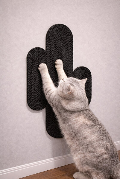 Naspar سجادة خدش للقطط مصنوعة من خيوط سوداء عضوية 100%، طبيعية وغير قابلة للت...